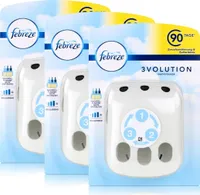 Febreze 3Volution Duftstecker für Nachfüllflakons  - Regulierbar (3er Pack)