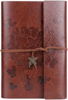 Nachfüllbar Vintage Liniert Reisetagebuch Personalisie Leder Notizbuch Tagebuch 