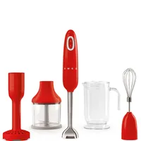 Stabmixer BLACK+DECKER BCKM1016KSR 6er Set Kitchen Wand Stabmixer Rot (7,2  Volt, 0.7 Liter)