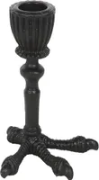 Schwarze Rabenklaue als Gothic Kerzenhalter für Spitzkerzen 12,5 cm