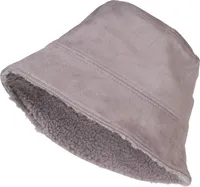 styleBREAKER Uni Wende Fischerhut in Veloursleder Optik / Teddyfell, warmer 2 in 1 Wendehut, Bucket Hat Herbst Winter 04025037