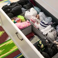Navaris Aufbewahrungsboxen Organizer Ordnungssystem Stoffboxen - 12 Stück in verschiedenen Größen - für Kleiderschrank und Schubladen - faltbar