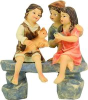 Johannes Krippenfiguren Großmutter sitzend ohne Bank für Figurenöße ca.9cm