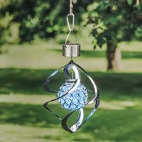 Solar-Windspiel mit Leuchtkugel