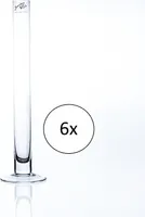 6er Set Reagenzgläser Glasvasen SOLIFLEUR mit Fuss H. 30cm D. 3cm Sandra Rich