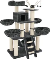 Kratzbaum Gismo 195 cm inklusive Treppe, 4 Spielbällen und Kippschutz