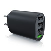 Aplic 4 Port USB Ladegerät mit Quick Charge 3.0 QC Netzteil mit Smart Charge & Solid Charge