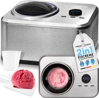 ProfiCook Eismaschine und Joghurtbereiter | Eis in 20 min. | für bis zu 1500ml | für Eis & Frozen Joghurt | Inkl. Rezeptvorschläge | PC ICM 1268