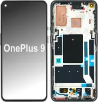 Kompatibel OnePlus 9 Display Touchscreen Bildschirm Rahmen Schwarz & Werkzeug