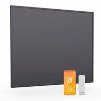 Klarstein Infrarotheizung 360W – Wandmontage, Smart WiFi Steuerung, Thermostat, IP24 Wasserdicht, IR ComfortHeat, 95% Energieeffizienz, Überhitzungsschutz, für Räume bis zu 7 m², Dunkelgrau