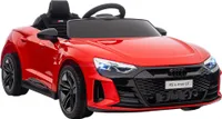 HOMCOM dětské elektrické autíčko, dětské autíčko na dálkové ovládání, dětské autíčko AUDI RS e-tron GT s bezpečnostním pásem, klaksonem a hudbou a světlomety, do 5 km/h, pro děti od 3 do 5 let, červené