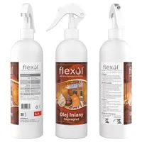 Ľanový olej FLEXOL 0,5 l - Prírodný prostriedok na ochranu dreva