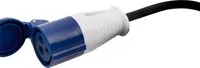 CEE-Kupplung auf Schutzkontakt-Stecker McPower, 0,35m H07RNG 3G2,5, 230V, IP44