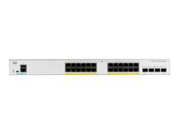 Cisco Catalyst C1000-24P-4G-L Netzwerk-Switch Managed L2 Gigabit Ethernet (10/100/1000) Ethernet-Verbindung, unterstützt Stromversorgung über diesen Port (PoE) Grau