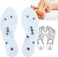 2 Paar Einlegesohle Magnetische Sohlen Sport Massage Akupressur Einlegesohle Reflexzonenmassage Fußtherapie Gesundheit