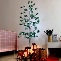 LED Lichterbaum Set mit 3 Bäumen in weiß, 144