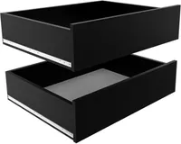 Set 2 šuplíkov do skríň s hĺbkou 45 cm UNIS - čierna
