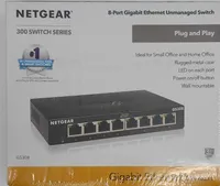 Netgear GS308-300PES - Unmanaged - L2 - Gigabit Ethernet (10/100/1000) - Wandmontage