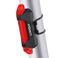 2pcs USB wiederaufladbares Fahrradlicht Wasserdichte Sicherheitswarnung  Rücklicht Super helles Fahrradzubehör Fahrradlampe (gold)