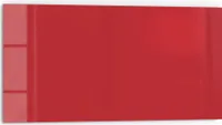 DEQORI Küchenrückwand Glas 80x40 cm 'Rot' Spritzschutz Bad Rückwand Küche