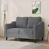 2-Sitzer-Sofa Dunkelgrau 120 cm Stoff 359352