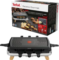 Tefal Tefal - Raclette Gourmet 3 v 1 - RE610D - stříbrná - 1350 W - 50,8x25,6x7,3 cm