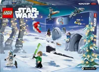 Adventný kalendár LEGO Star Wars 2024, 18 minifigúrok a 6 postáv na zbieranie, predvianočný darček pre chlapcov a dievčatá od 6 rokov, stavebnica s minifigúrkami, vianočný darček 75395