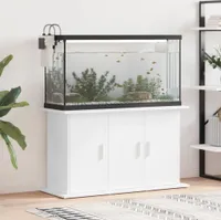 vidaXL Akvarijní stojan bílý 101x41x58 cm Dřevěný materiál