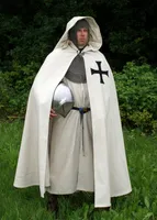Umhang der Deutschordensritter aus Wolle mit Innenfutter aus Baumwolle - Mittelalterkleidung Herren Kostüm Ritter