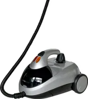 Clatronic DR 3280 Dampfreiniger, reinigt, entfettet und desinfiziert ohne Kalkrückstände und Putzstreifen, 4 bar Dampfdruck, Wassertank: ca. 1,5 Liter, Edelstahlheizkessel, Silber-Metallic