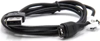 vhbw USB Ladekabel kompatibel mit Garmin Forerunner 210 Smartwatch Fitnesstracker - Ladestation Schwarz, 100 cm