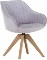 Stuhl Chill 60696/312-17 Lila Eiche Massiv Drehbar Esszimmerstuhl Retro Sessel