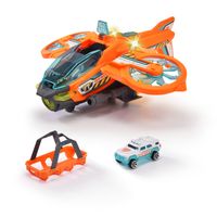 Dickie Toys - Spielzeug-Helikopter Sky Patroller (35 cm) - Rettungs-Flugzeug mit einklappbaren Flügeln & Wasser-Spritzfunktion, Spielzeug-Hubschrauber für Kinder ab 3 Jahren
