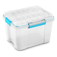 KIS Plastový box Scuba Box M Transparent / Grey / Blue 43 L