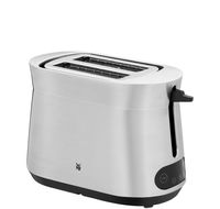 WMF Kineo Toaster Edelstahl, Doppelschlitz Toaster mit Brötchenaufsatz, 2 Scheiben, 10 Bräunungsstufen, 980 W, edelstahl matt
