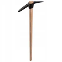 KADAX Spitzhacke "Vigie", Spitzhacke aus Stahl mit Holzgriff, Kreuzhacke mit Doppelkopf, 90 cm