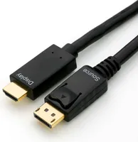 DisplayPort auf HDMI 2.0 Kabel, 4K@60Hz, 3 m, schwarz
