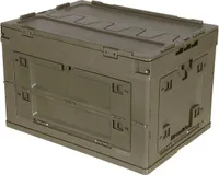 Plastikowe pudełko składane oliwkowe, 60 l