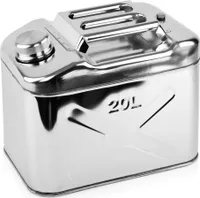 Benzinkanister Edelstahl, horizontal, 20 Liter