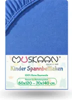 Jersey Kinder Spannbettlaken 60x120 cm - 70x140 cm Royal Blau | 100% Baumwolle