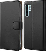 Handy Tasche für Huawei P30 Pro Schutzhülle Bookstyle Etui Klapphülle Wallet Flip Cover Case Schwarz