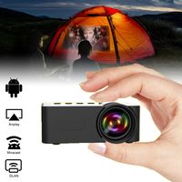 YT100 home schwarz micro tragbare mini projektor HD hause drahtlose kleine handy projektion micro projektor Film screening