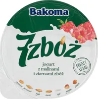 Bakoma 7 Zbóż jogurt s malinami a müsli 300 G