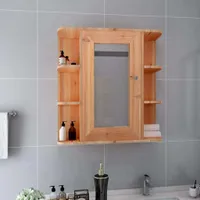 Maison Exclusive Koupelnová zrcadlová skříňka dub 66 x 17 x 63 cm MDF