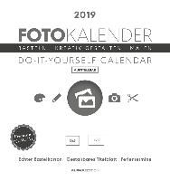 Foto-Bastelkalender 2019 datiert, weiß