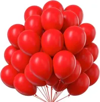 100x Luftballons rot Ø 35 cm - Luft und Helium geeignet - Ballons Schadstoff  - Geburtstag, Party, Hochzeit Deko Dekoration