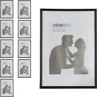 relaxdays 10 x rámeček A4 černý