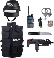SWAT Set Weste Helm & Accessoires Kinder