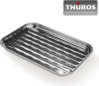 Grillschale Edelstahl wiederverwendbar - 34 x 24 cm