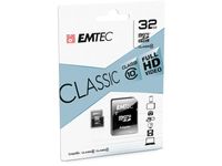 EMTEC microSD Card  32GB SDHC CL.10 Classic + Adapter